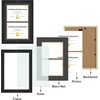 image:imageGolden State Art 14x20 Double Diploma Frame Display Double 85x11 Document  2 PackBlack over Gold mat is removable Solid Wood amp Tempered Glass Protectionwall mounting hang landscape or portraitBlack with BlackGold Mat
