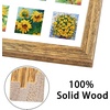 image:imageGolden State Art 16x16 Distressed Gold Wood Frame with White Mat  Displays Nine 4x4 Photos  Square Collage Frame  Real Glass Sawtooth Hanger Swivel Tabs  Wall Mounting Landscape PortraitWood  Distressed Gold With White Mat