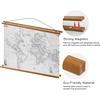 image:imageGolden State Art 36 Inch Wood Magnetic Poster Frame Hanger Black 1 Pack  Wooden Magnet Frame for Photo Canvas Artwork Scroll Print Map Fits 24x36 36x48 12x36 18x36 Posters Wall MountTeak