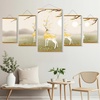 image:imageGolden State Art 36 Inch Wood Magnetic Poster Frame Hanger Black 1 Pack  Wooden Magnet Frame for Photo Canvas Artwork Scroll Print Map Fits 24x36 36x48 12x36 18x36 Posters Wall MountTeak