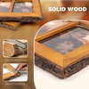 image:imageGolden State Art 4x6 Collage Picture FrameSolid WoodampReal Glass4 Photos  Multi Picture Frame for 4 4x6 Photos  Natural Bark Edges Design  Farmhouse Collage Wall Decor  Rustic Brown3 Openings 4x6