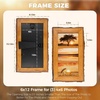image:imageGolden State Art 4x6 Collage Picture FrameSolid WoodampReal Glass4 Photos  Multi Picture Frame for 4 4x6 Photos  Natural Bark Edges Design  Farmhouse Collage Wall Decor  Rustic Brown3 Openings 4x6