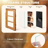 image:imageGolden State Art 4x6 Collage Picture FrameSolid WoodampReal Glass4 Photos  Multi Picture Frame for 4 4x6 Photos  Natural Bark Edges Design  Farmhouse Collage Wall Decor  Rustic Brown3 Openings 4x6