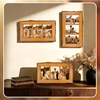 image:imageGolden State Art 4x6 Collage Picture FrameSolid WoodampReal Glass4 Photos  Multi Picture Frame for 4 4x6 Photos  Natural Bark Edges Design  Farmhouse Collage Wall Decor  Rustic Brown3 Openings 4x6