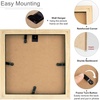 image:imageGolden State Art 6x6 Picture Frame BlackSolid WoodampReal GlassMat for 4x4  Square Picture Frame with Tempered Glass Display Photo 4x4 with Mat or 6x6 without Mat  Wall Decor