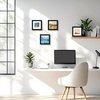image:imageGolden State Art 6x6 Picture Frame BlackSolid WoodampReal GlassMat for 4x4  Square Picture Frame with Tempered Glass Display Photo 4x4 with Mat or 6x6 without Mat  Wall Decor