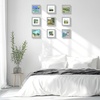 image:imageGolden State Art 6x6 Picture Frame GreySolid WoodampReal GlassMat 4x4  3 Pack 6x6 Square Photo Frames White Mat Display for 4x4 Picture Horizontal and Vertical Wall Mounting DecorGrey