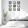 image:imageGolden State Art 6x6 Picture Frame GreySolid WoodampReal GlassMat 4x4  3 Pack 6x6 Square Photo Frames White Mat Display for 4x4 Picture Horizontal and Vertical Wall Mounting DecorBlack