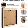 image:imageGolden State Art 6x6 Picture Frame GreySolid WoodampReal GlassMat 4x4  3 Pack 6x6 Square Photo Frames White Mat Display for 4x4 Picture Horizontal and Vertical Wall Mounting DecorBlack