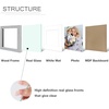 image:imageGolden State Art 6x6 Picture Frame GreySolid WoodampReal GlassMat 4x4  3 Pack 6x6 Square Photo Frames White Mat Display for 4x4 Picture Horizontal and Vertical Wall Mounting DecorGrey