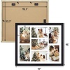 image:imageGolden State Art 7 Openings for 4x6 Collage Picture FrameSolid WoodGlass  Fit For 137x157 Picture Without MatMatted for 4x6 PictureBlack1 PackWood  Black With White Mat