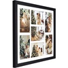 image:imageGolden State Art 7 Openings for 4x6 Collage Picture FrameSolid WoodGlass  Fit For 137x157 Picture Without MatMatted for 4x6 PictureBlack1 PackWood  Black With White Mat