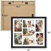 image:imageGolden State Art 7 Openings for 4x6 Collage Picture FrameSolid WoodGlass  Fit For 137x157 Picture Without MatMatted for 4x6 PictureBlack1 PackWood  Black With White Mat