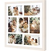 image:imageGolden State Art 7 Openings for 4x6 Collage Picture FrameSolid WoodGlass  Fit For 137x157 Picture Without MatMatted for 4x6 PictureBlack1 PackWood  Distressed White With White Mat