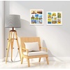 image:imageGolden State Art 7 Openings for 4x6 Collage Picture FrameSolid WoodGlass  Fit For 137x157 Picture Without MatMatted for 4x6 PictureBlack1 PackWood  Distressed White With White Mat