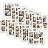 image:imageGolden State Art 7 Openings for 4x6 Collage Picture FrameSolid WoodGlass  Fit For 137x157 Picture Without MatMatted for 4x6 PictureBlack1 PackWood  Distressed White With White Mat