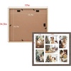 image:imageGolden State Art 7 Openings for 4x6 Collage Picture FrameSolid WoodGlass  Fit For 137x157 Picture Without MatMatted for 4x6 PictureBlack1 PackWood  Distressed Brown With White Mat