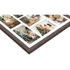 image:imageGolden State Art 7 Openings for 4x6 Collage Picture FrameSolid WoodGlass  Fit For 137x157 Picture Without MatMatted for 4x6 PictureBlack1 PackWood  Distressed Brown With White Mat
