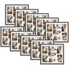 image:imageGolden State Art 7 Openings for 4x6 Collage Picture FrameSolid WoodGlass  Fit For 137x157 Picture Without MatMatted for 4x6 PictureBlack1 PackWood  Distressed Brown With White Mat