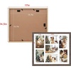 image:imageGolden State Art 7 Openings for 4x6 Collage Picture FrameSolid WoodGlass  Fit For 137x157 Picture Without MatMatted for 4x6 PictureBlack1 PackWood  Distressed Brown With White Mat