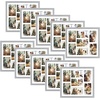 image:imageGolden State Art 7 Openings for 4x6 Collage Picture FrameSolid WoodGlass  Fit For 137x157 Picture Without MatMatted for 4x6 PictureBlack1 PackWood  Grey With White Mat