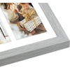 image:imageGolden State Art 7 Openings for 4x6 Collage Picture FrameSolid WoodGlass  Fit For 137x157 Picture Without MatMatted for 4x6 PictureBlack1 PackWood  Grey With White Mat