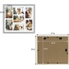 image:imageGolden State Art 7 Openings for 4x6 Collage Picture FrameSolid WoodGlass  Fit For 137x157 Picture Without MatMatted for 4x6 PictureBlack1 PackWood  Grey With White Mat