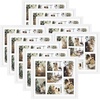 image:imageGolden State Art 7 Openings for 4x6 Collage Picture FrameSolid WoodGlass  Fit For 137x157 Picture Without MatMatted for 4x6 PictureBlack1 PackWood  White With White Mat