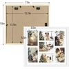 image:imageGolden State Art 7 Openings for 4x6 Collage Picture FrameSolid WoodGlass  Fit For 137x157 Picture Without MatMatted for 4x6 PictureBlack1 PackWood  White With White Mat