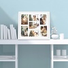 image:imageGolden State Art 7 Openings for 4x6 Collage Picture FrameSolid WoodGlass  Fit For 137x157 Picture Without MatMatted for 4x6 PictureBlack1 PackWood  White With White Mat