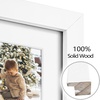 image:imageGolden State Art 7 Openings for 4x6 Collage Picture FrameSolid WoodGlass  Fit For 137x157 Picture Without MatMatted for 4x6 PictureBlack1 PackWood  White With White Mat