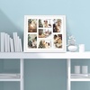 image:imageGolden State Art 7 Openings for 4x6 Collage Picture FrameSolid WoodGlass  Fit For 137x157 Picture Without MatMatted for 4x6 PictureBlack1 PackWood  White With White Mat