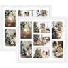 image:imageGolden State Art 7 Openings for 4x6 Collage Picture FrameSolid WoodGlass  Fit For 137x157 Picture Without MatMatted for 4x6 PictureBlack1 PackWood  White With White Mat