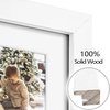image:imageGolden State Art 7 Openings for 4x6 Collage Picture FrameSolid WoodGlass  Fit For 137x157 Picture Without MatMatted for 4x6 PictureBlack1 PackWood  White With White Mat