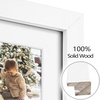 image:imageGolden State Art 7 Openings for 4x6 Collage Picture FrameSolid WoodGlass  Fit For 137x157 Picture Without MatMatted for 4x6 PictureBlack1 PackWood  White With White Mat