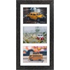 image:imageGolden State Art 7x14 Distressed Black Wood Frame  3Opening White Mat for 4x6 Pictures  Portrait or Landscape Wall Mounting  Sturdy and Easy to Install  Real Glass