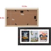 image:imageGolden State Art 7x14 Distressed Black Wood Frame  3Opening White Mat for 4x6 Pictures  Portrait or Landscape Wall Mounting  Sturdy and Easy to Install  Real Glass