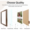 image:imageGolden State Art 85x11 Black Wooden Picture Frame for 25x7 Photos1 Pack  Black Frame with White Mat85x11 Certificate Without Mat  Real Glass  Easel Stand for LandscapePortrait Table DisplayBrown 05White Mat