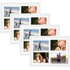 image:imageGolden State Art 85x11 Black Wooden Picture Frame for 25x7 Photos1 Pack  Black Frame with White Mat85x11 Certificate Without Mat  Real Glass  Easel Stand for LandscapePortrait Table DisplayWhiteWhite Mat