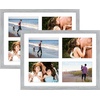 image:imageGolden State Art 85x11 Black Wooden Picture Frame for 25x7 Photos1 Pack  Black Frame with White Mat85x11 Certificate Without Mat  Real Glass  Easel Stand for LandscapePortrait Table DisplayGrey White Mat