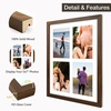 image:imageGolden State Art 85x11 Black Wooden Picture Frame for 25x7 Photos1 Pack  Black Frame with White Mat85x11 Certificate Without Mat  Real Glass  Easel Stand for LandscapePortrait Table DisplayBrown 05White Mat