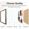 image:imageGolden State Art 85x11 Black Wooden Picture Frame for 25x7 Photos1 Pack  Black Frame with White Mat85x11 Certificate Without Mat  Real Glass  Easel Stand for LandscapePortrait Table DisplayBrown 05White Mat