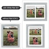 image:imageGolden State Art 85x11 Black Wooden Picture Frame for 25x7 Photos1 Pack  Black Frame with White Mat85x11 Certificate Without Mat  Real Glass  Easel Stand for LandscapePortrait Table DisplayGreyBlack Mat
