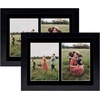 image:imageGolden State Art 85x11 Black Wooden Picture Frame for 25x7 Photos1 Pack  Black Frame with White Mat85x11 Certificate Without Mat  Real Glass  Easel Stand for LandscapePortrait Table DisplayBlackBlack Mat