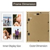 image:imageGolden State Art 85x11 Black Wooden Picture Frame for 25x7 Photos1 Pack  Black Frame with White Mat85x11 Certificate Without Mat  Real Glass  Easel Stand for LandscapePortrait Table DisplayWhiteWhite Mat