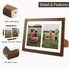 image:imageGolden State Art 85x11 Black Wooden Picture Frame for 25x7 Photos1 Pack  Black Frame with White Mat85x11 Certificate Without Mat  Real Glass  Easel Stand for LandscapePortrait Table DisplayBrown 05White Mat