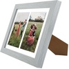 image:imageGolden State Art 85x11 Black Wooden Picture Frame for 25x7 Photos1 Pack  Black Frame with White Mat85x11 Certificate Without Mat  Real Glass  Easel Stand for LandscapePortrait Table DisplayGreyBlack Mat