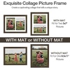 image:imageGolden State Art 85x11 Black Wooden Picture Frame for 25x7 Photos1 Pack  Black Frame with White Mat85x11 Certificate Without Mat  Real Glass  Easel Stand for LandscapePortrait Table DisplayDark BrownWhite Mat