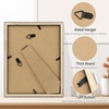 image:imageGolden State Art 85x11 Black Wooden Picture Frame for 25x7 Photos1 Pack  Black Frame with White Mat85x11 Certificate Without Mat  Real Glass  Easel Stand for LandscapePortrait Table DisplayDark BrownWhite Mat