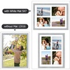 image:imageGolden State Art 85x11 Black Wooden Picture Frame for 25x7 Photos1 Pack  Black Frame with White Mat85x11 Certificate Without Mat  Real Glass  Easel Stand for LandscapePortrait Table DisplayGrey White Mat